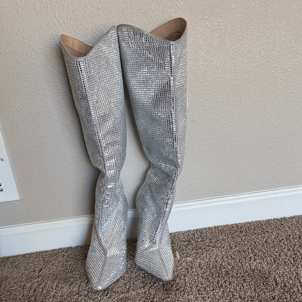 Steve Madden Violetta Rhinestone Boots - Picture 4 of 8